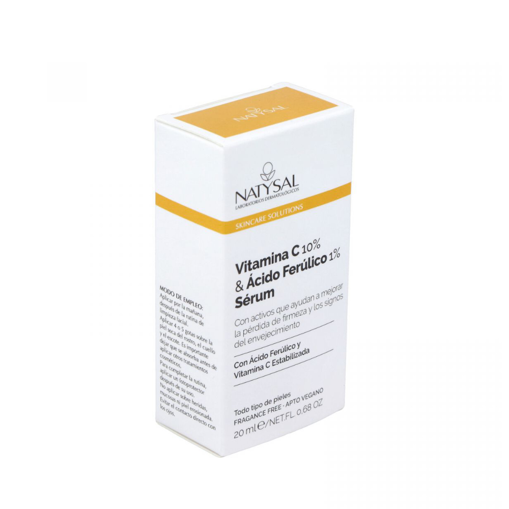 SERUM VITAMINA C 10% & ÁCIDO FERÚLICO 1% 20 ml.