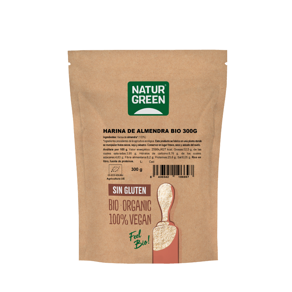 HARINA DE ALMENDRA BIO 300 gr NATURGREEN