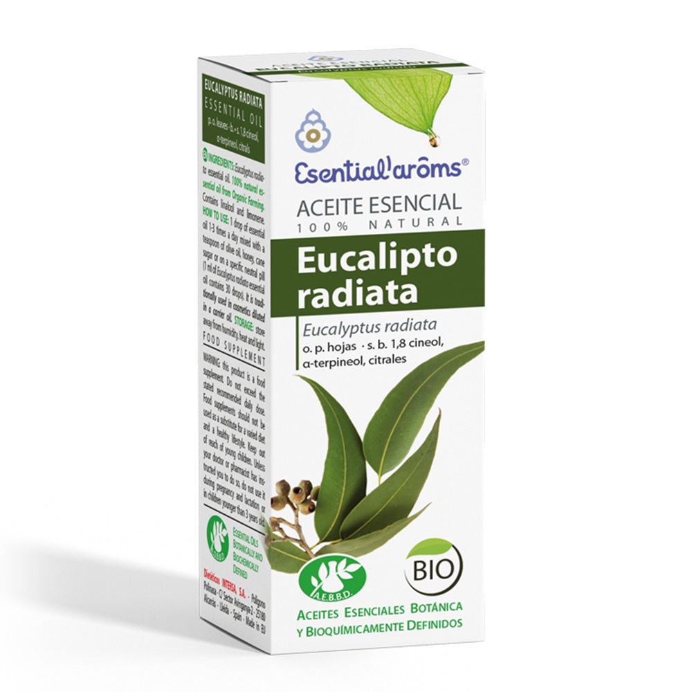 A.E. EUCALIPTO RADIATA BIO / Frasco cristal 10 ml.