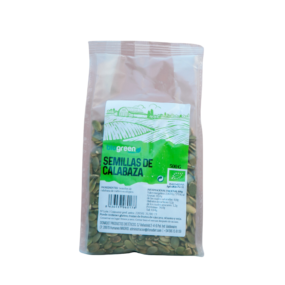 BIOGREEN House SEMILLAS DE CALABAZA 500 gr.