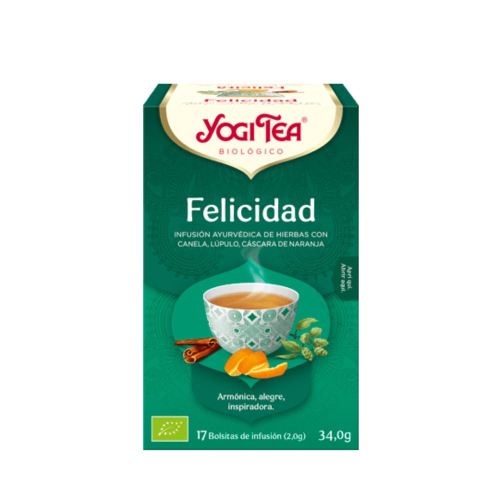 YOGI TEA FELICIDAD 17 FILTROS BIO