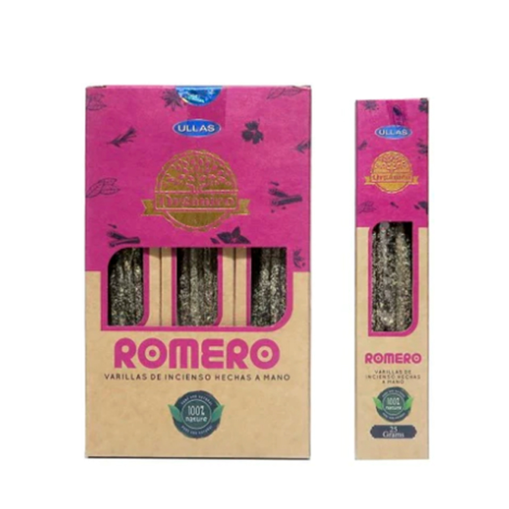 INCIENSO VARILLAS ROMERO ORGÁNICO 25 gr. ULLAS