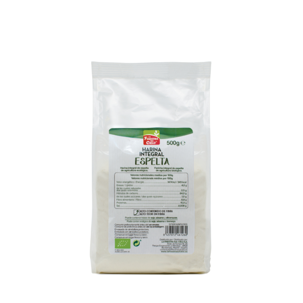 HARINA INTEGRAL DE ESPELTA BIO 500 gr. LA FINESTRA