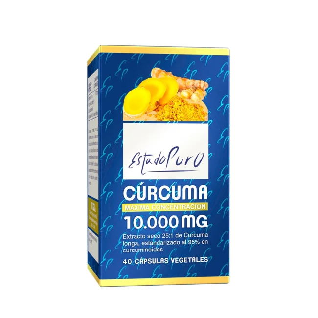 CURCUMA 10000 mg - ESTADO PURO / Bote 40 cápsulas