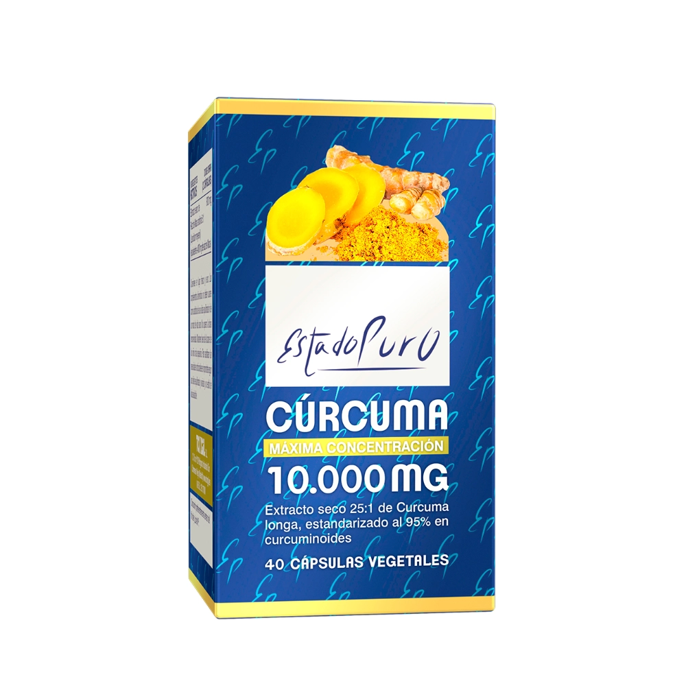 CURCUMA 10000 mg – ESTADO PURO / Bote 40 cápsulas